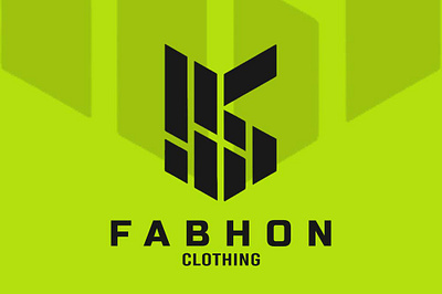 FABHON CLOTHING flat iconic lettering logo minimal