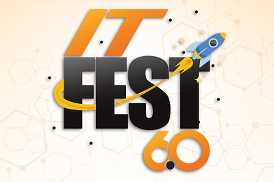 IT FEST 6.0 flat it fest lettering logo minimal