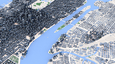 3D City 3d 3d model c4d cinema 4d city graphic design map render rendering