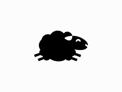 Jumping Sheep Logo abstract animal branding design fun geometric icon illustration jumping kids lamb logo mark mascot minimalist playful sheep sports vector