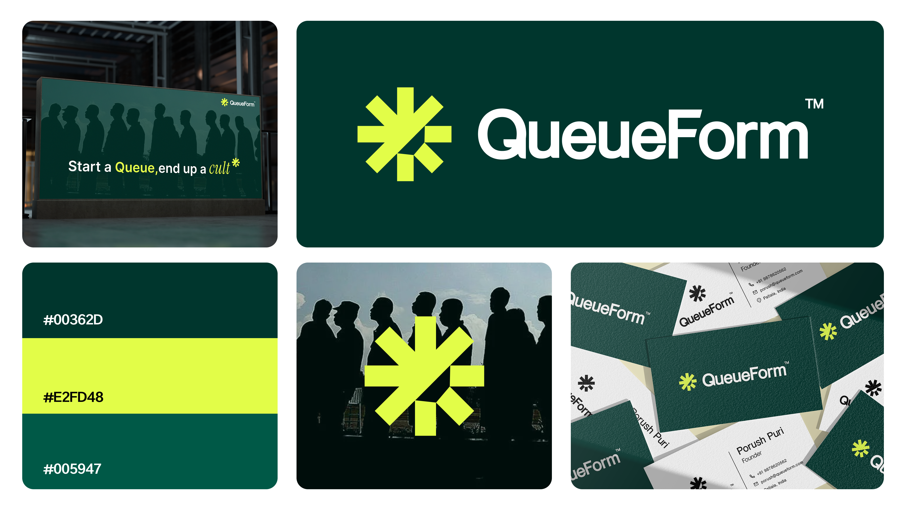 Brand Identity for QueueForm — Viral Form Builder for Growth brand bento brand book brand identity branding design bento logo logo design