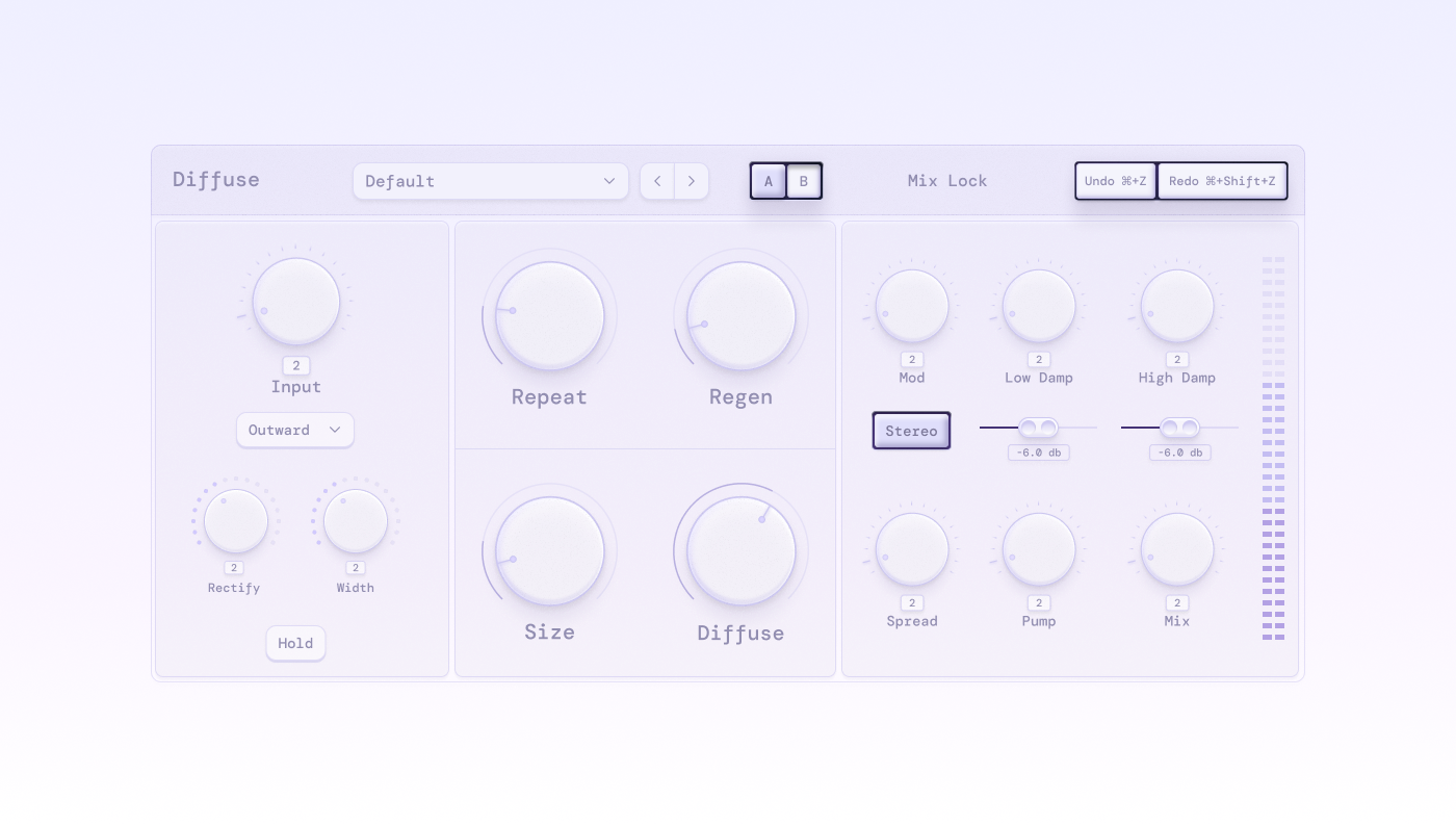 Audio Plugin UI Design Attempt animation prototyping audio plugin branding creative design design figma framer illustration logo skeuomorphism ui ui ux visualdesign