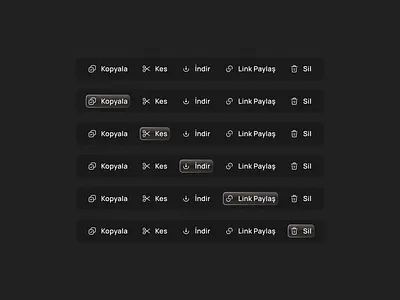 File explorer | toolbar admin cms design hover project saas toolbar ui web website