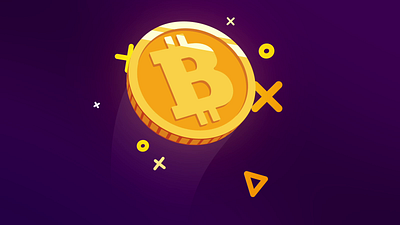 Smooth Animation of Gold Bitcoin 3d ae after effects animation bitcoin blockchain c4d coin cryptocurrency flat gold motion design motion graphics style