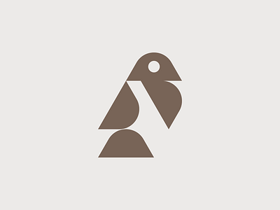 Minimal Bird bird branding circles design eye feathers identity illustration lines logo minimal negative space shapes simple wings