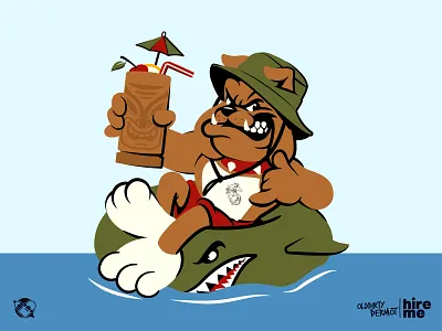 Bulldog Mascot bulldog character design design graphics illustration mascot t shirt design tee design vector vector design