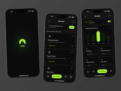 VPN Mobile App – Secure & Fast Connection app design browser dark app design dark ui design internet security mobile app mobile ui design proxy ui ux design vpn vpn app vpn mobile vpn mobile app vpn proxy vpn world