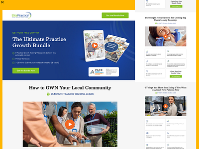 Dental Practice Lead Generation Landing Page branding bundle offer conversion design dental marketing design dribbble shot dripcampaign landing page landing page design lead generation lead generation landing page ui ux web design