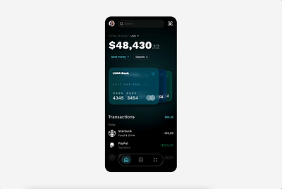 Smart Wallet – Where Wallet Meets Banking bankingapp financeux fintech mobileapp productdesign smartwallet uiux walletapp