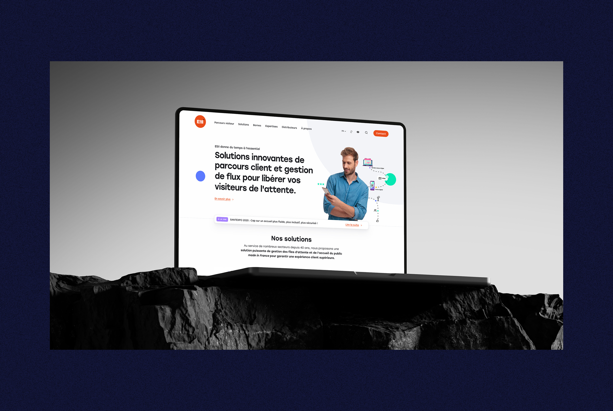 ESII branding & website, the customer journey management company Image 0