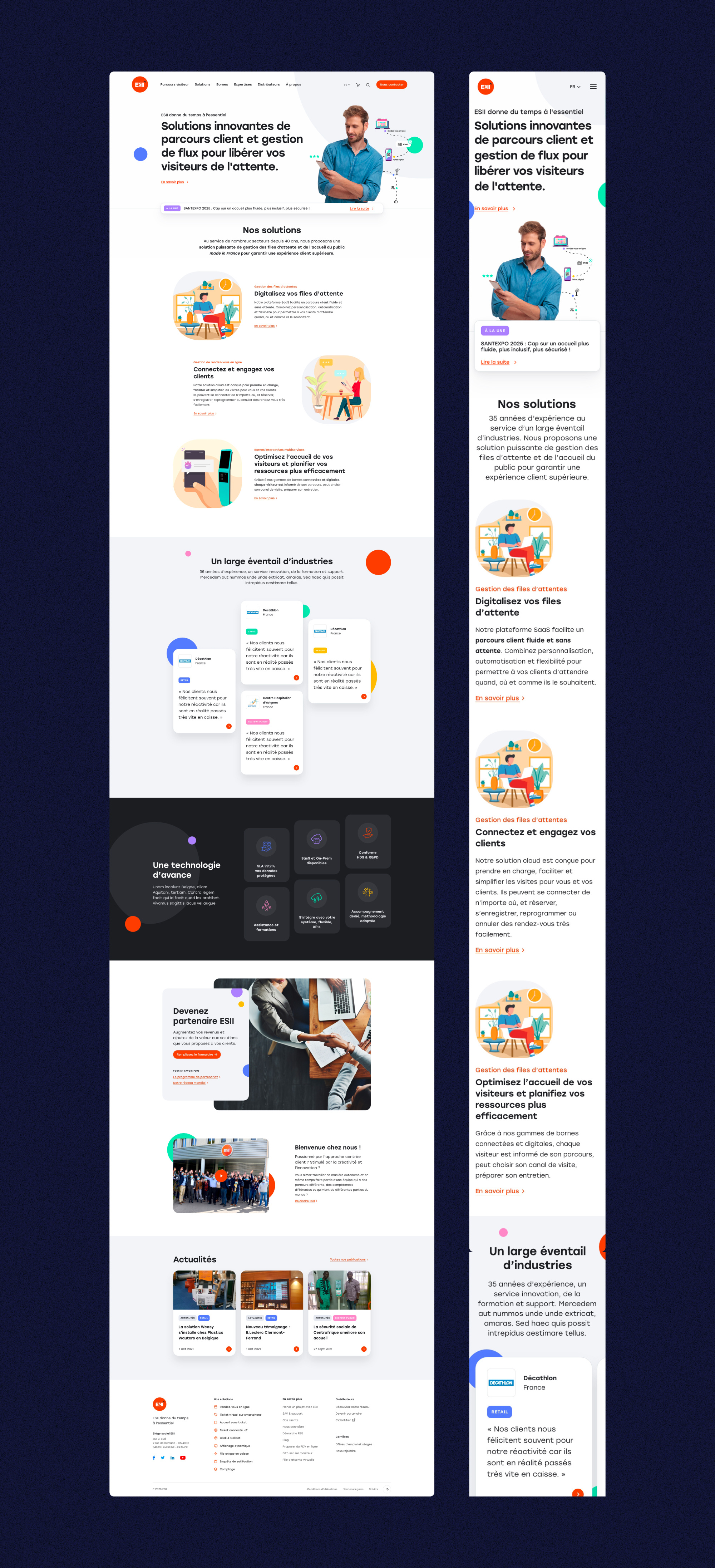 ESII branding & website, the customer journey management company Image 3
