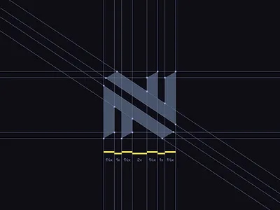 Netfork Logo Grid System brand identity designer branding case study development logo ff logo fintech logo grid logo grid system icon identity logo logo designer logo grid logo system mark minimal logo monogram n logo symbol