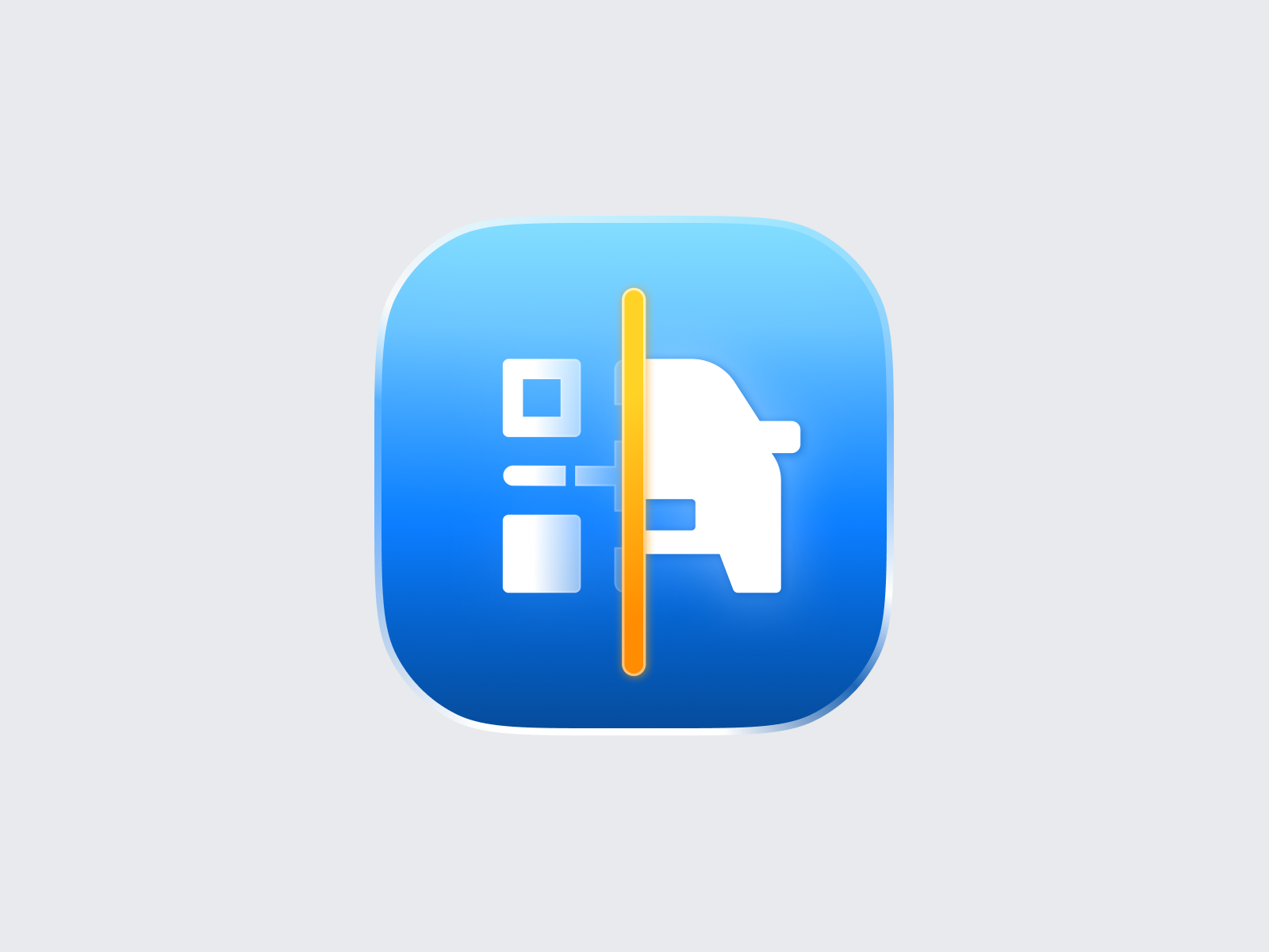 Car Check App Icon app app store aso blue branding car check design figma gradient graphic design icon illustration ios iphone mobile modern play market scanner ui ux