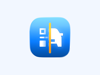 Car Check App Icon app app store aso blue branding car check design figma gradient graphic design icon illustration ios iphone mobile modern play market scanner ui ux