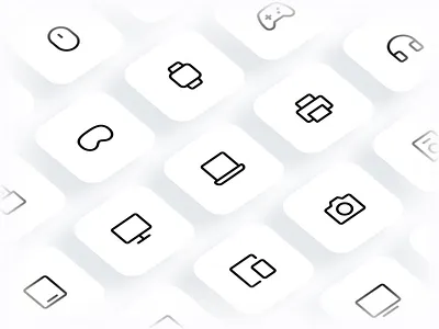 Myicons✨ — Devices vector line icons design system figma figma icons icon design icon pack icons icons design icons library icons pack interface icons line icons sketch icons ui design ui icons ui kit web design web designer