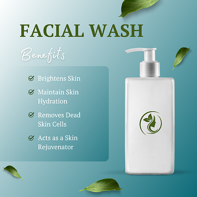 Product design - facial wash branding graphic design