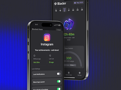 Mobile app design to block distracting apps app design apps design best app design design mobile app mobile app design modern app ui tracking app ui user interface ux visual design