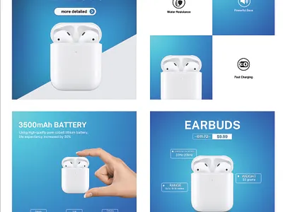 Product design - earbuds graphic design