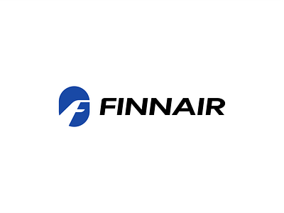 Finnair — Conceptual Logo Redesign (Unofficial) airlinebranding letterflogo logo logo designer logodesign minimallogo onceptualdesign travelbranding winglogo