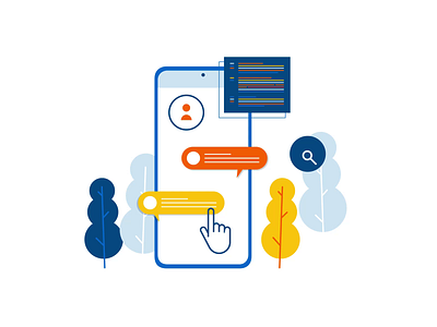 Smartphone Message Animation adobe after effect animation animation after effects chatting gif animation illustration illustration animation lottie lottiefiles