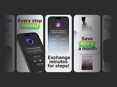 Mobile app Blockrr | Banners for App Store app store appstore banners banners banners for app store feature banners ios mobile app mobile design mobile screens tracking app