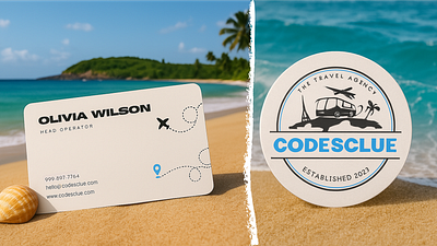 🧳 Travelling 🧭 advertising branding icons logo motion graphics travelling ui vector visitingcard