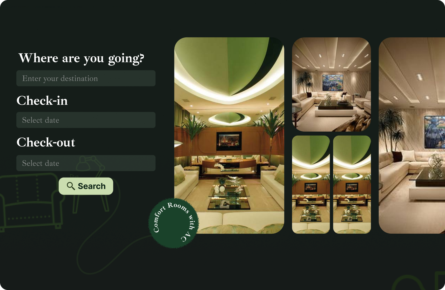 Example of Minimal Hotel Web Design 