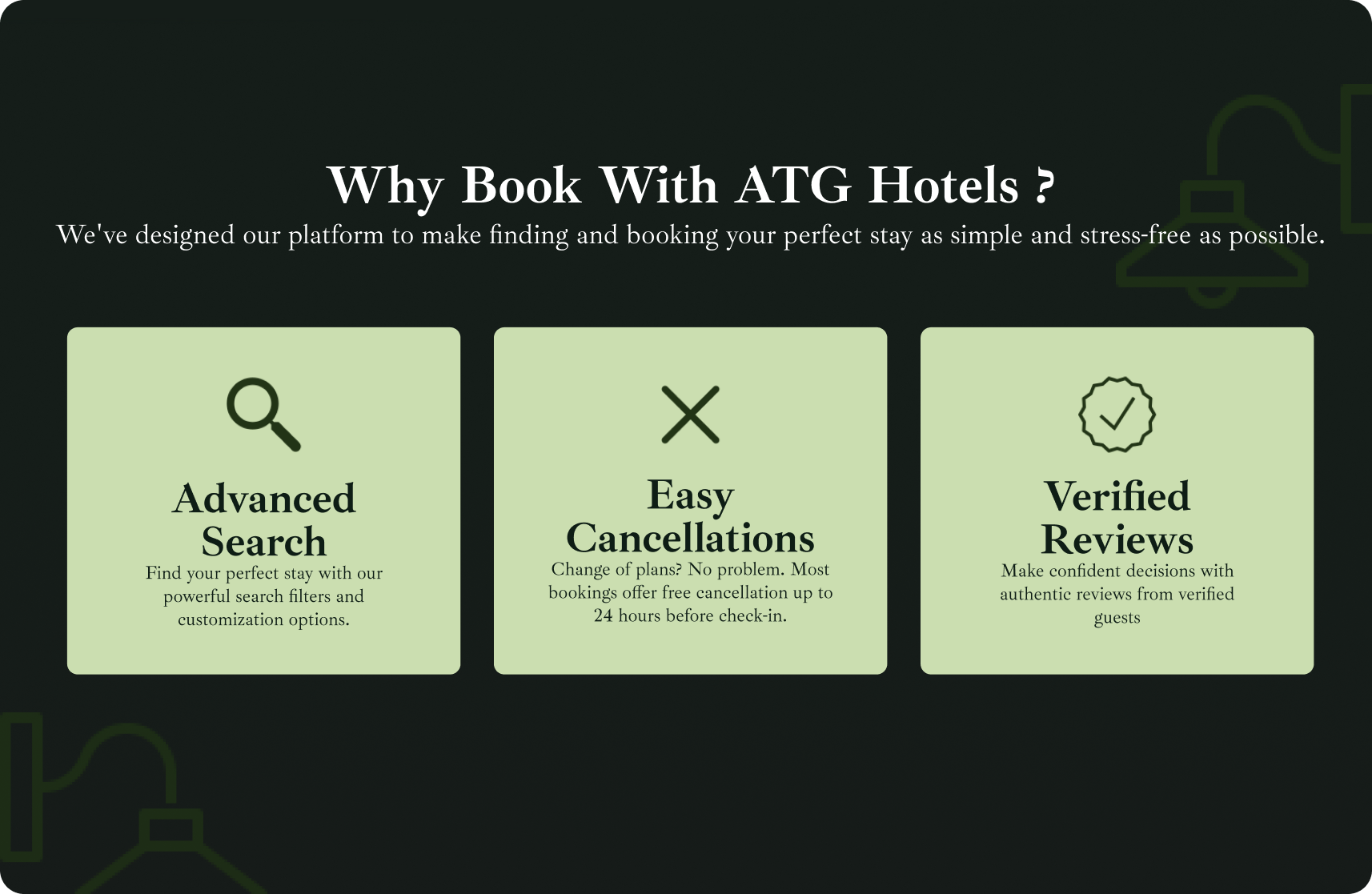 Example of Minimal Hotel Web Design 