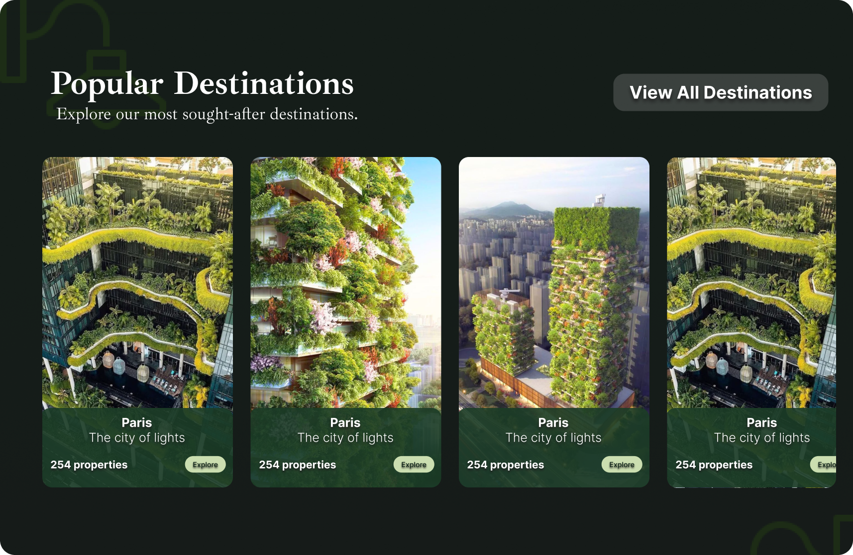 Example of Minimal Hotel Web Design 