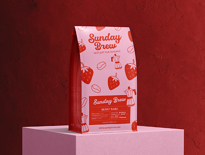 Sunday Brew Coffee/Cafe Branding and Packaging Design bespoke packaging bold branding brand identity branding coffee coffee pouch design custom illustration female branding fun branding graphic design label design logo logo design packaging design packaging designer retro branding retro logo small business branding visual identity