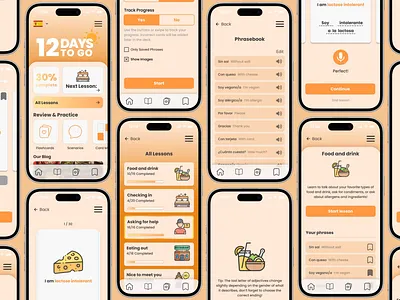 Language learning app design app design dashboard education flashcards graphic design language learning ui ux