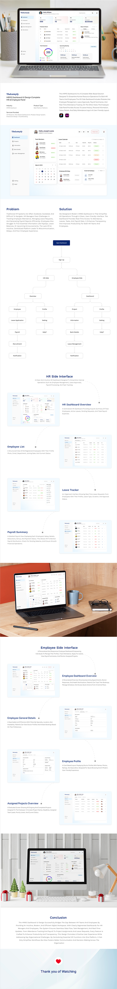 Smart HRMS Dashboard – HR & Employee Interface UI Case Study animation app branding design graphic design icon logo logo design minimal typography ui ux vector web website