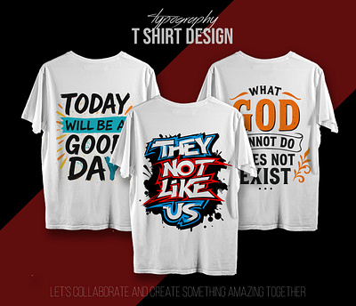 Bold Typography T-Shirt Design Collection design graphic design illustration premium streetwear streetwear design t shirt design typog typography t shirt