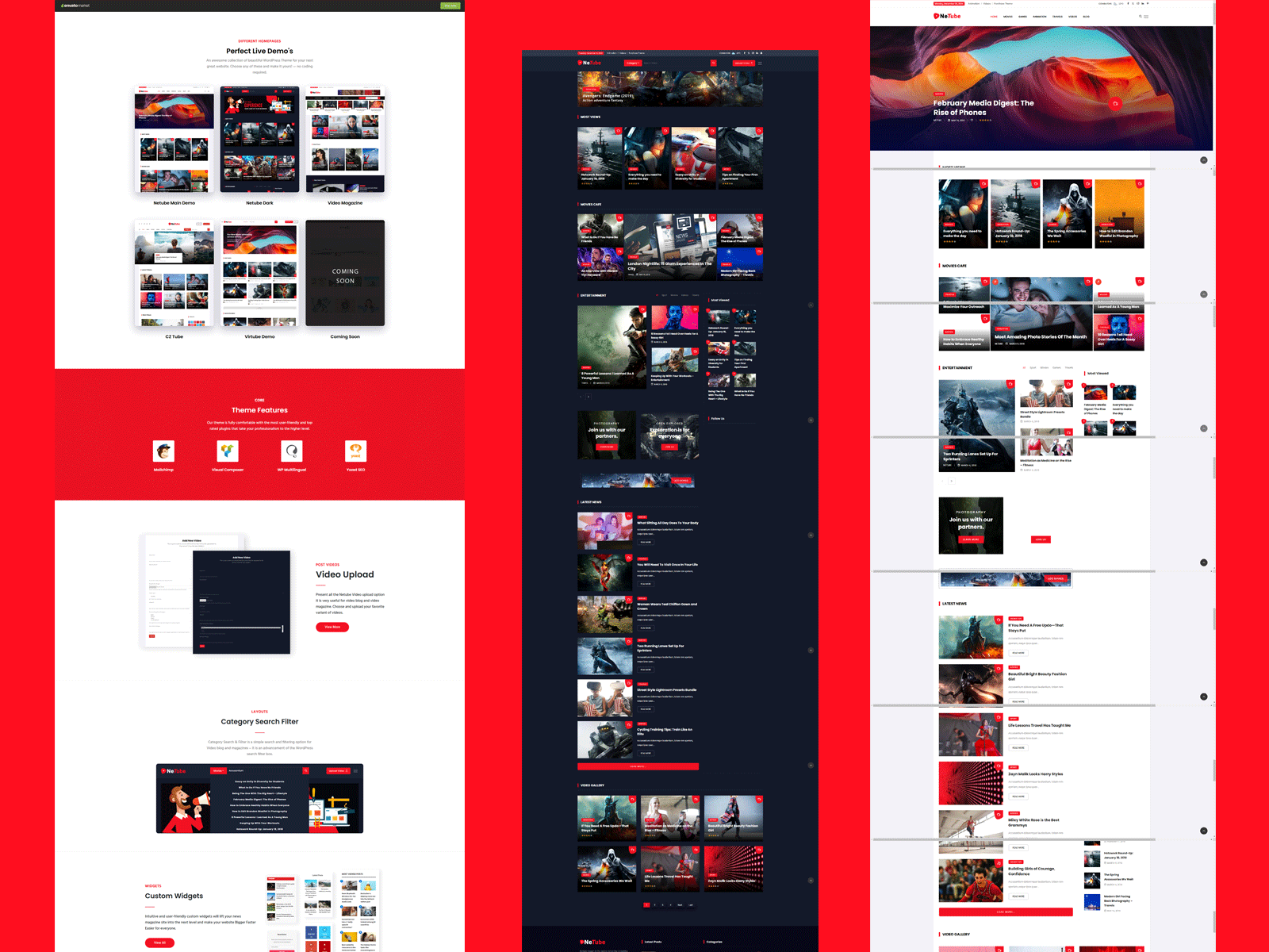 🎥 Create. Publish. Go Viral! 🚀 magazinewordpress netube videoblogtheme viralcontent