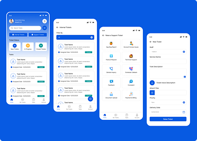 Raise Ticketing App app branding design graphic design illustration logo typography ui ux vector
