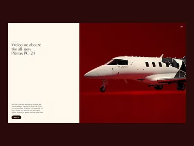 Pilatus PC-24 | Landing Page Concept airplane aviacompany aviation clean design elegant landing page landing page concept landing page design modern pilatus red ui ui design ux ux design uxui web web design website