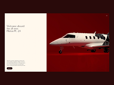 Pilatus PC-24 | Landing Page Concept airplane aviacompany aviation clean design elegant landing page landing page concept landing page design modern pilatus red ui ui design ux ux design uxui web web design website