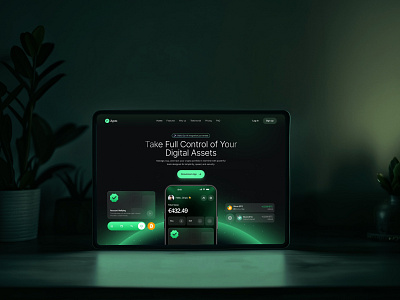 Crypto Landing Page Design bitcoin crypto crypto app crypto exchange crypto landing page crypto payments crypto wallet cryptocurrency dark finance interface landing page product design saas saas landing page ui ux web web design web3 design website