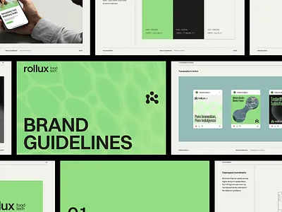 Rollux - Brand guideline brand book brand guideline brand identity design brandguide branding branding design design designlogo graphic design illustration illustrator logo ui