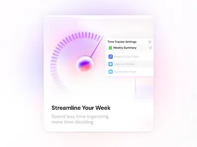 Bento Card — Weekly Time Tracker Concept bento bento design bento section card card design cardui design figma figma design illustration saas saas design ui uidesign uiux ux uxui uxuidesign