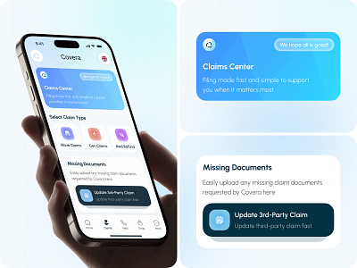 Clams Insurance - Mobile App UI UX app app ui design clams insurance insurance insurance app insurance app design insurance management insurance serevice ios mobile mobile app mobile app design mobile ui mobile ui designer ui uiux ux