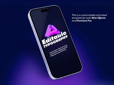 Editable Motion Typography Template animated animation animations design graphic graphics kinetic motion social media stories story title titles typography vertical