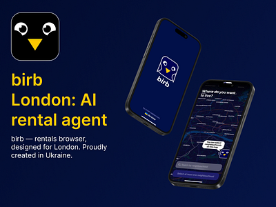 Bird London | UX / UI | AI - Powered Rental Agent App app appdesign figma mobileapp mobileui productdesign ui uidesign ux uxdesign