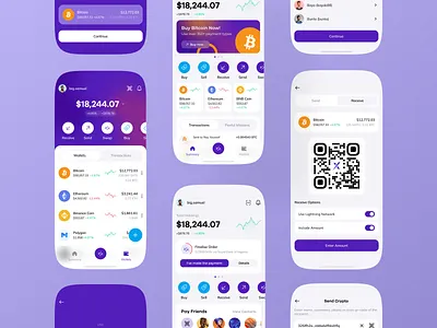 Crypto app design app app design crypto crypto app crypto service crypto trading defi design mobile mobile app trading ui ux