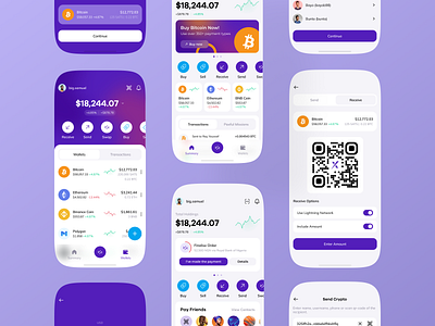 Crypto app design app app design crypto crypto app crypto service crypto trading defi design mobile mobile app trading ui ux