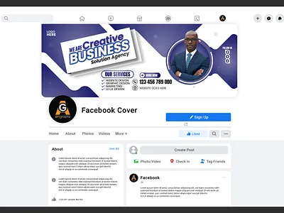 business solution agency facebook cover design ads artgraphz banner ads banners branding business carousel carousel design cover design email signature facebook cover flyer label logo marketing package design printed design seo signature design social media post