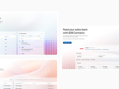 CRM - Landing Page Kompasss clean crm dashboard design glass manager minimal sales ui uiux ux website