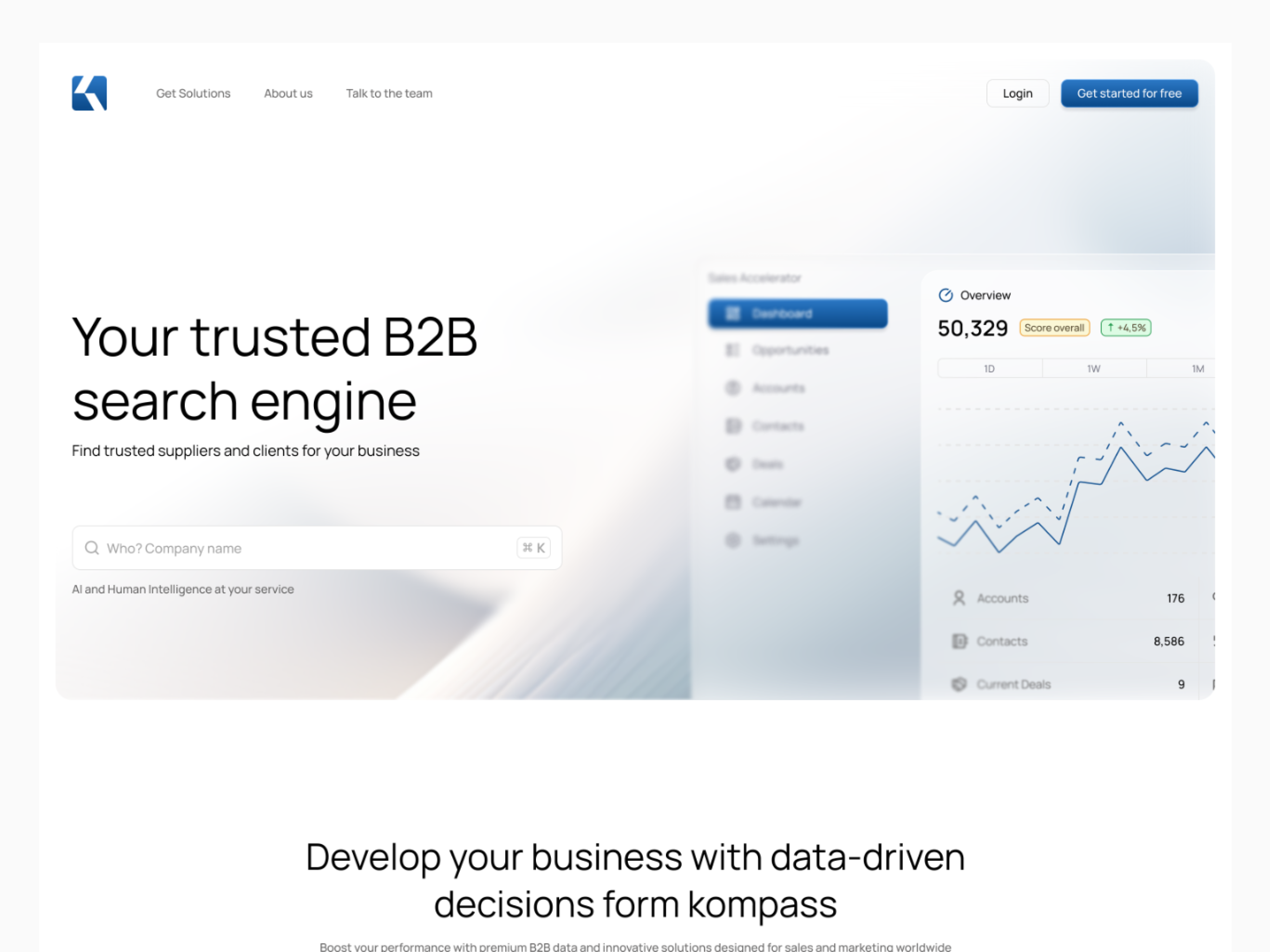 Example of Saas Website Design