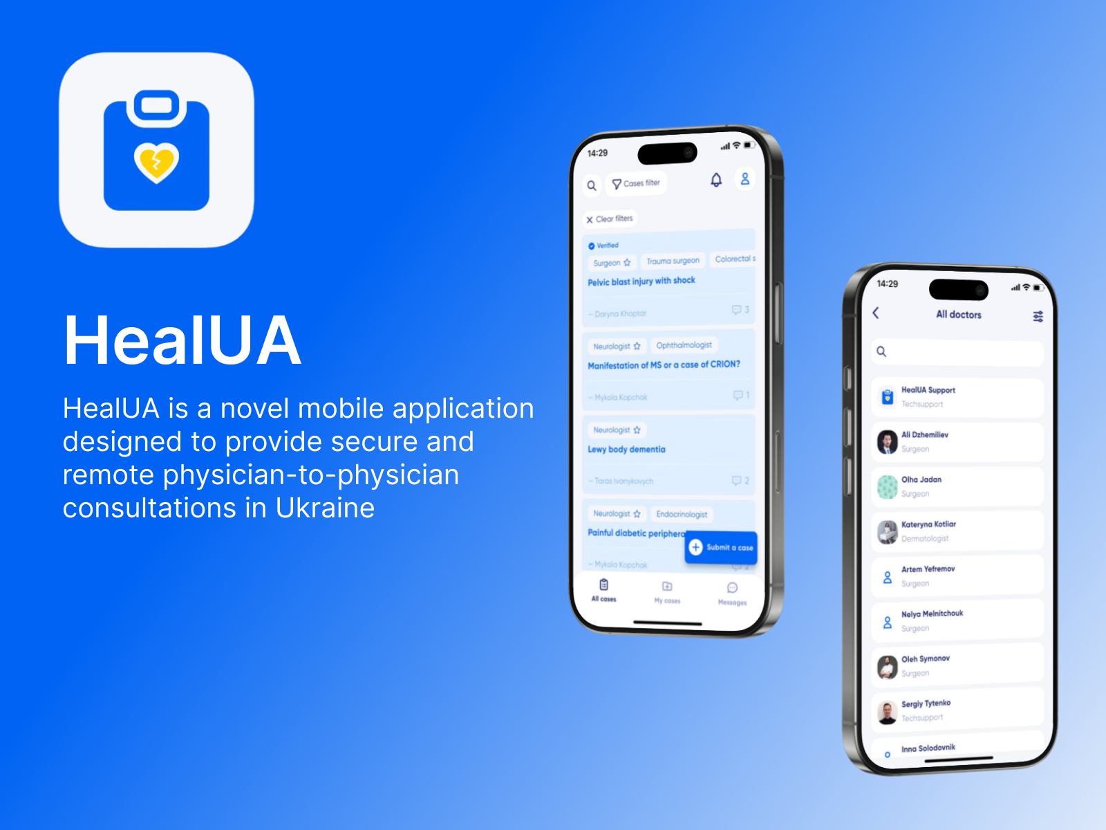 HealUA | UX / UI | Telemedicine & Doctor Collaboration App app appdesign communication figma mobileapp productdesign telemedicine ui uidesign ux uxdesign