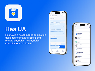 HealUA | UX / UI | Telemedicine & Doctor Collaboration App app appdesign communication figma mobileapp productdesign telemedicine ui uidesign ux uxdesign